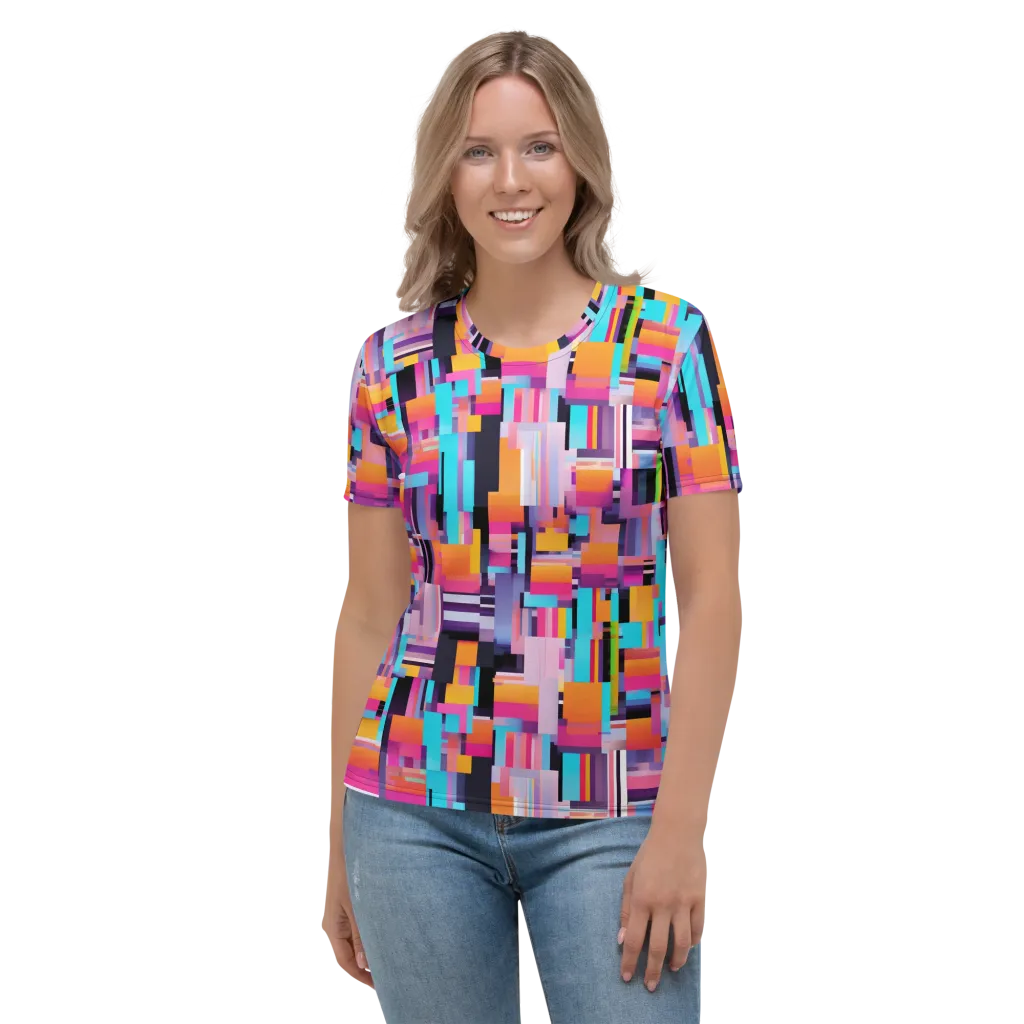 Chromatic Circuit on Women's Crew Neck T-Shirt — Front
