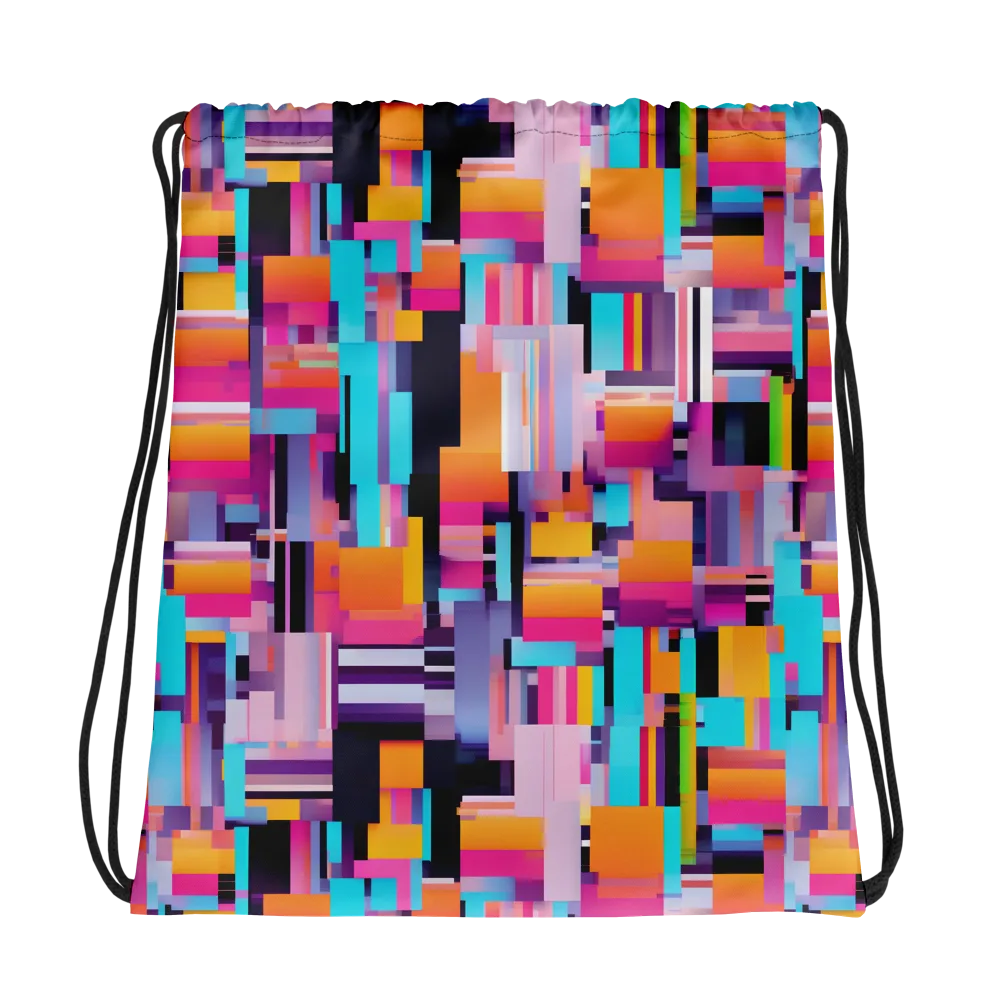 Chromatic Circuit on Drawstring Bag — Mockup
