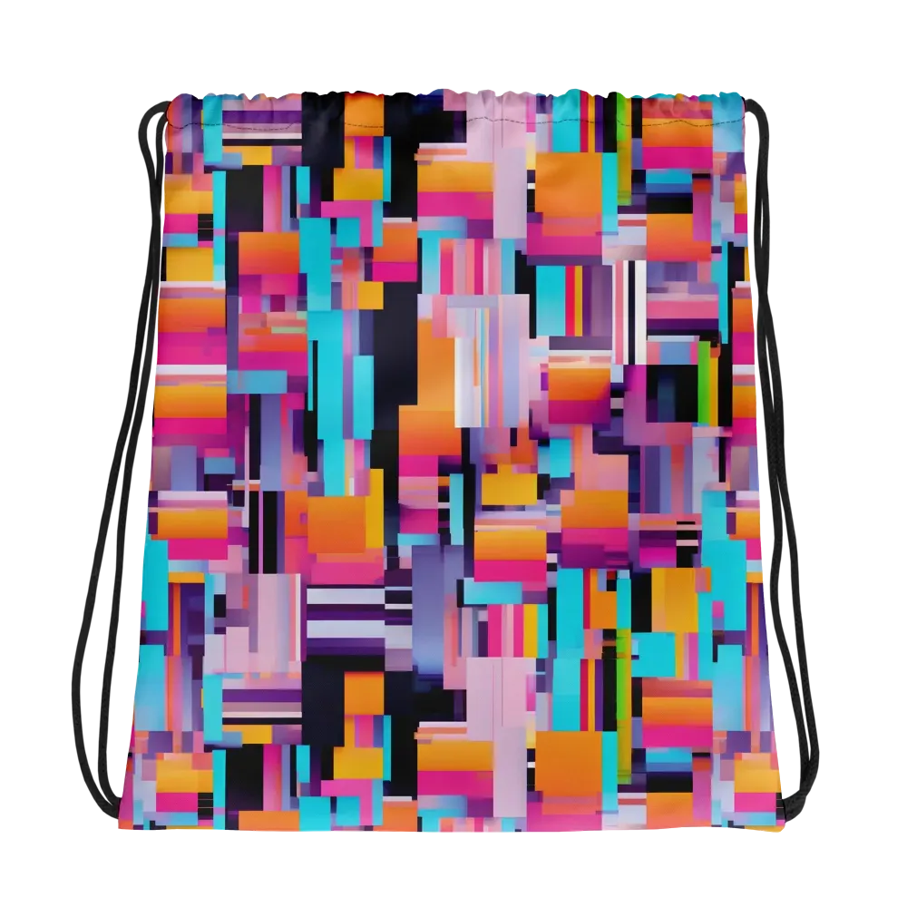 Chromatic Circuit on Drawstring Bag — Mockup