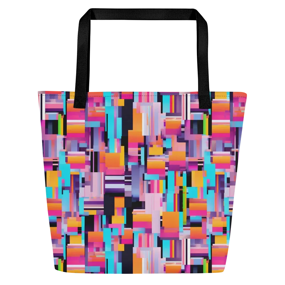 Chromatic Circuit on Large Tote Bag W/ Pocket — Front