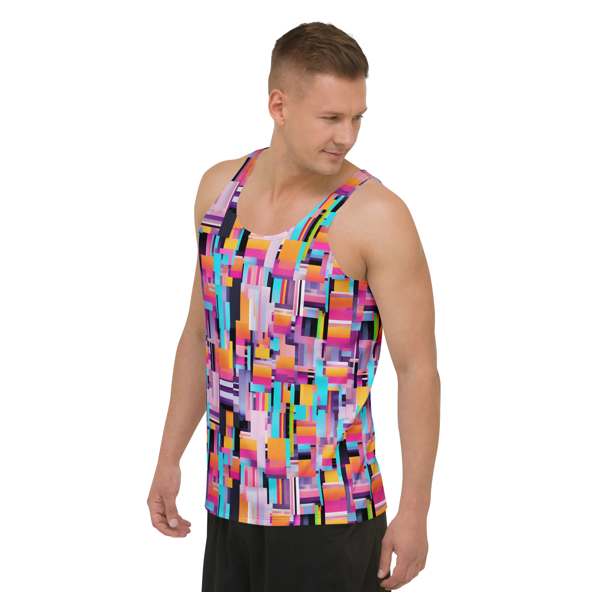 Chromatic Circuit on Men's Tank Top — Front print