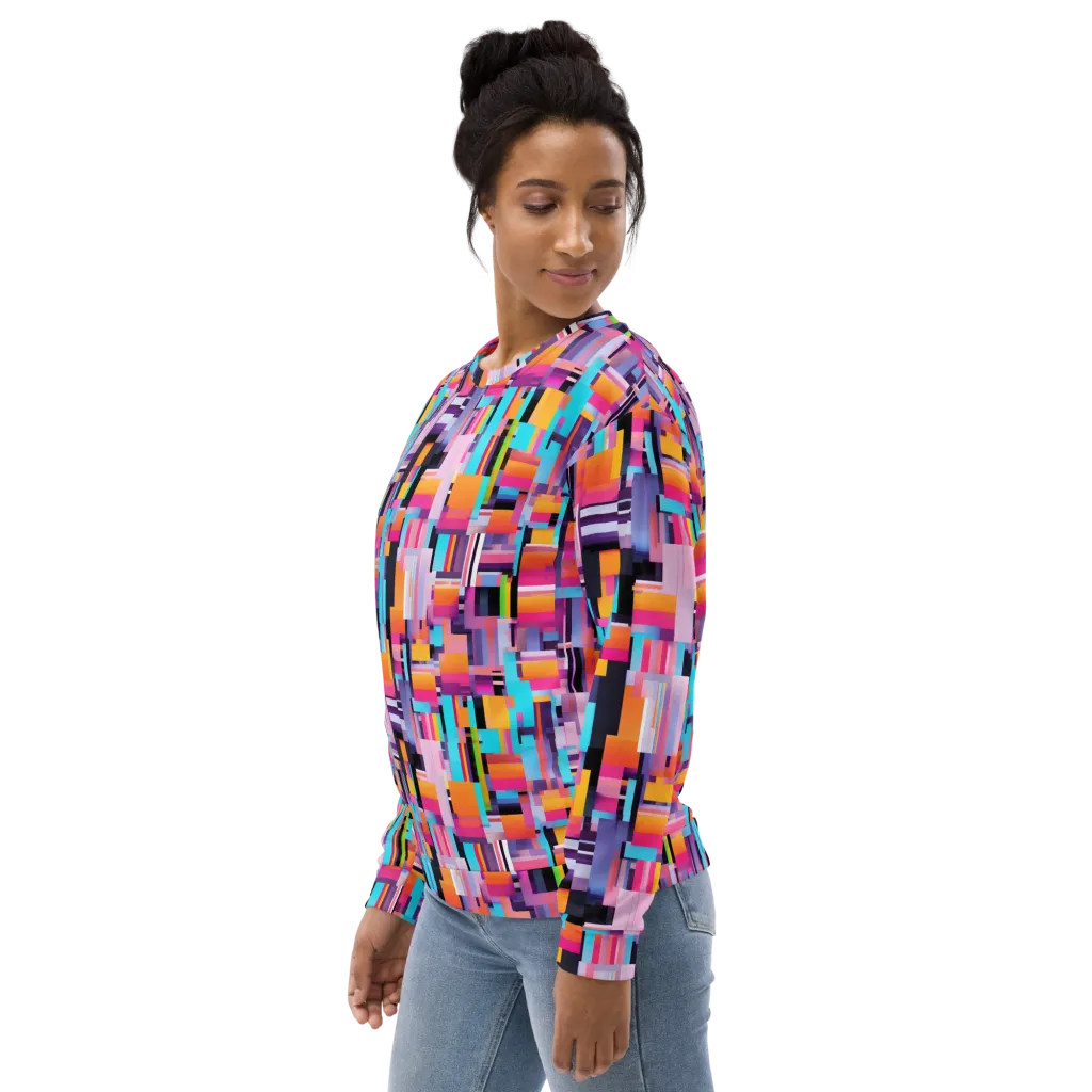Chromatic Circuit on Sweatshirt — Left sleeve