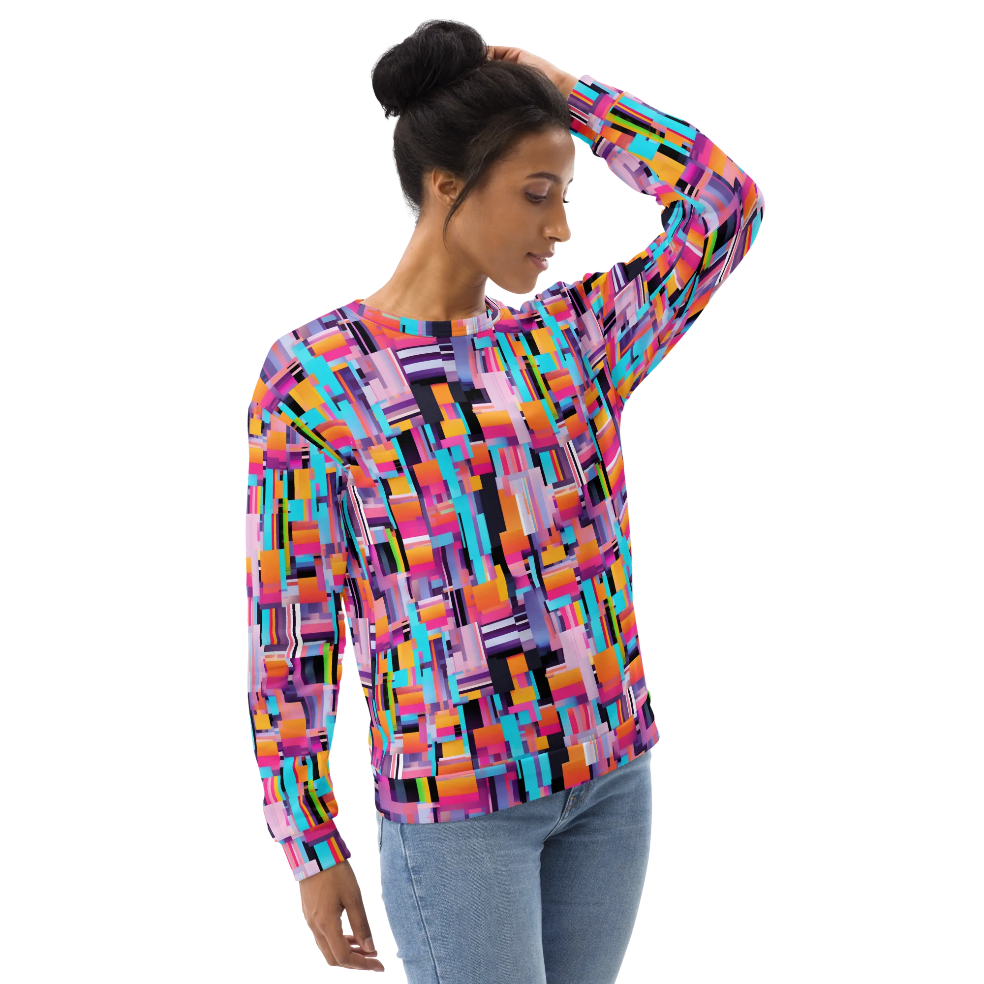Chromatic Circuit on Sweatshirt — Right sleeve