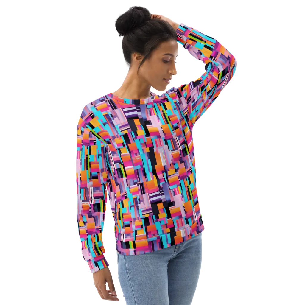 Chromatic Circuit on Sweatshirt — Right sleeve