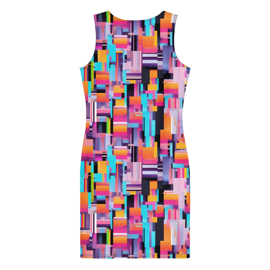 Chromatic Circuit on Bodycon Dress — Print file
