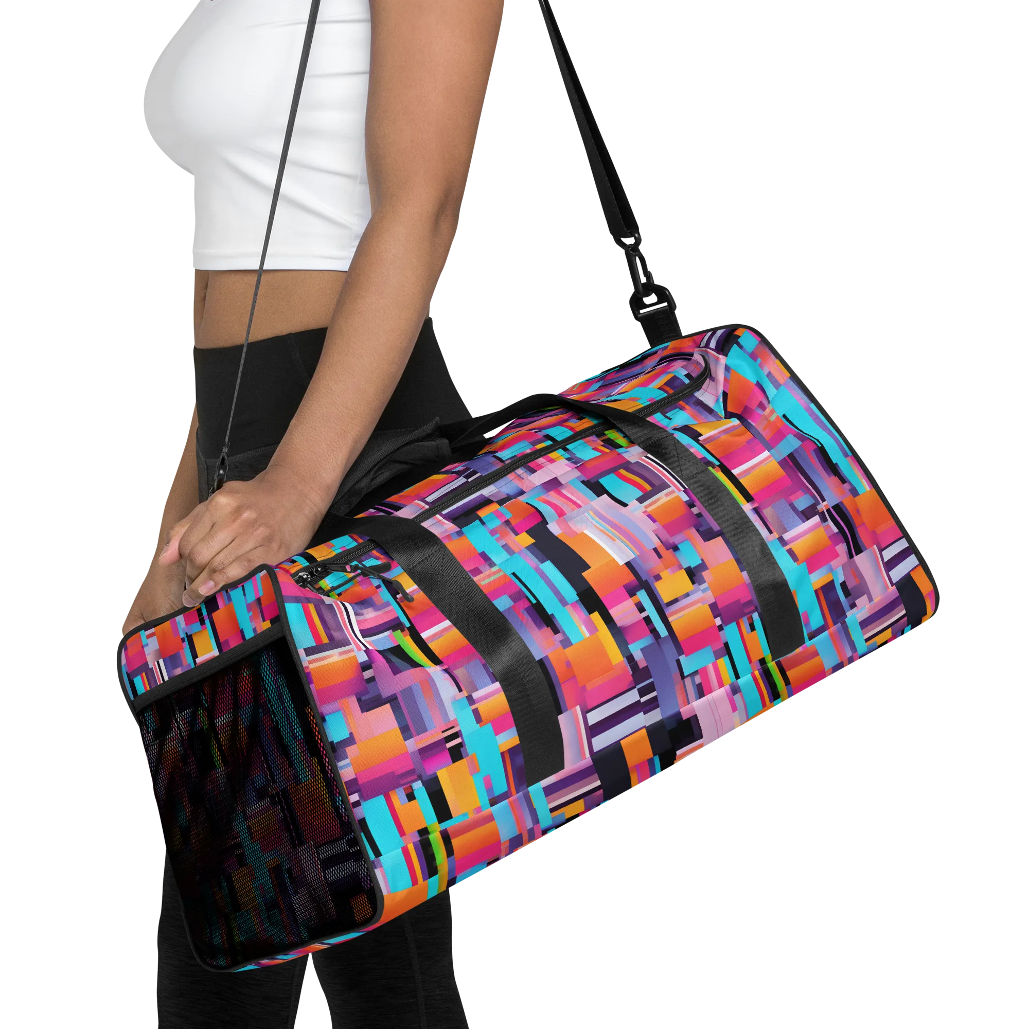 Chromatic Circuit on Duffle Bag — Front