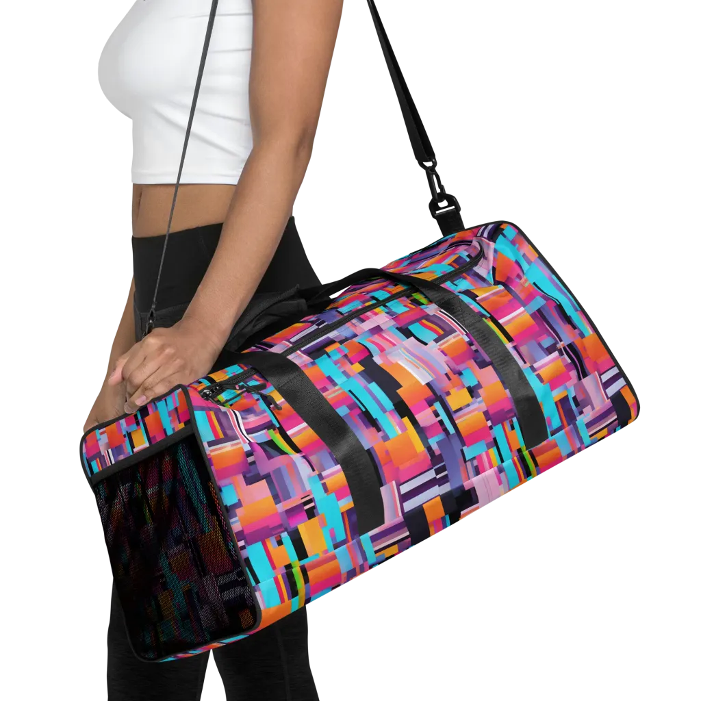 Chromatic Circuit on Duffle Bag — Front