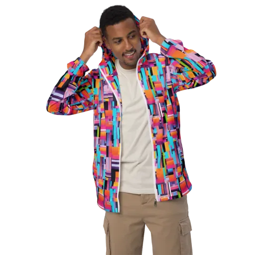 Chromatic Circuit on a Men's Windbreaker