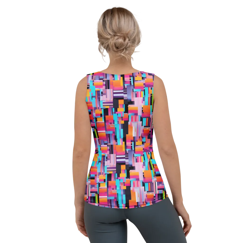Chromatic Circuit on Women's Tank Top — Back