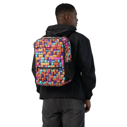 Neon Brickwork on a Utility Backpack