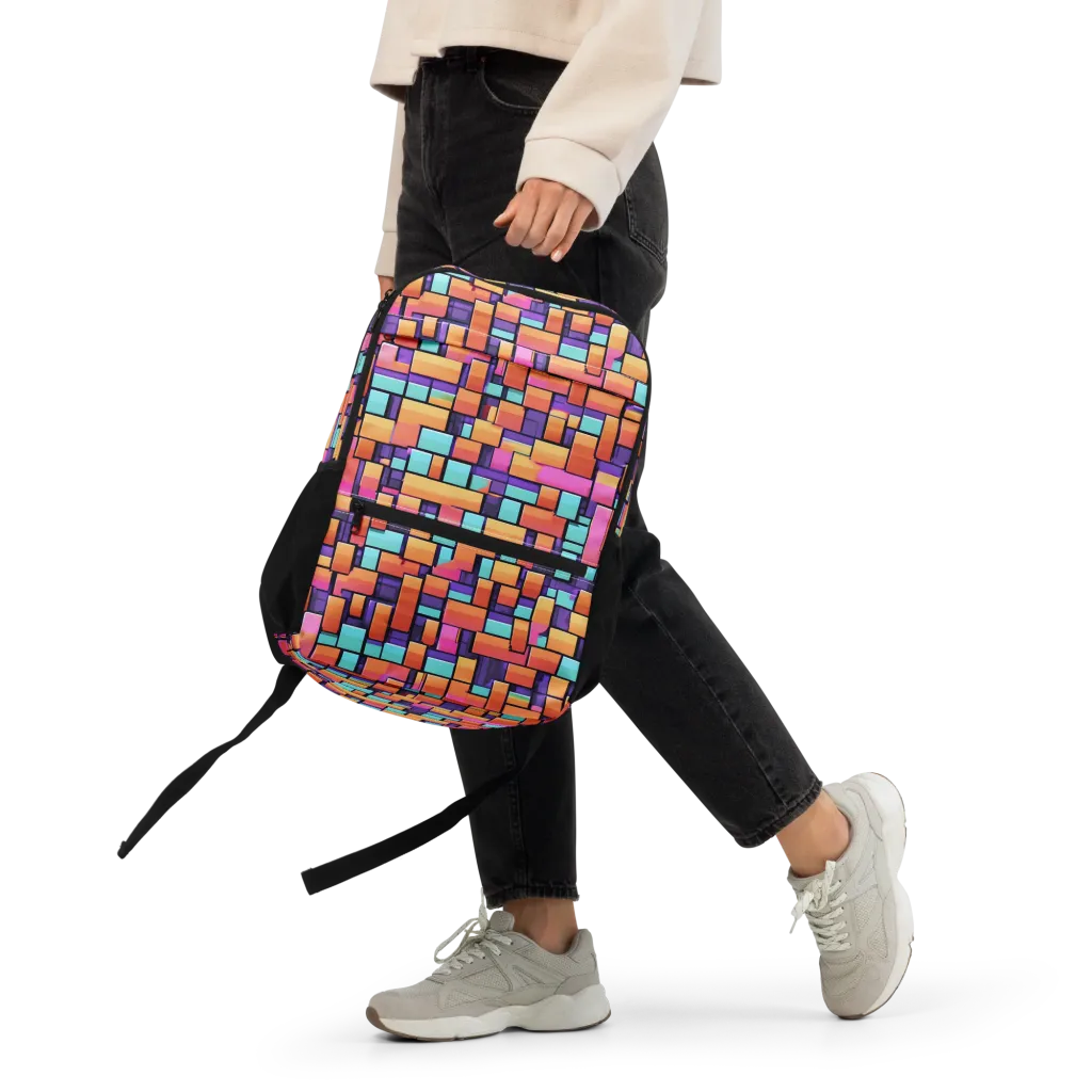 Neon Brickwork on Utility Backpack — Front 2