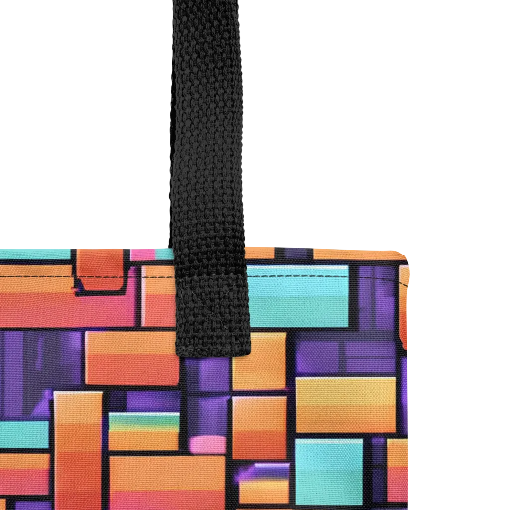 Neon Brickwork on Tote Bag — Product details