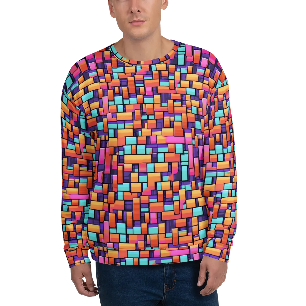 Neon Brickwork on Sweatshirt — Front