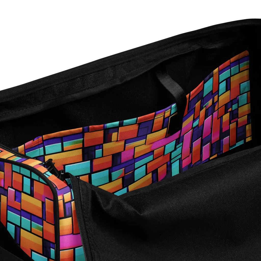 Neon Brickwork on Duffle Bag — Product details