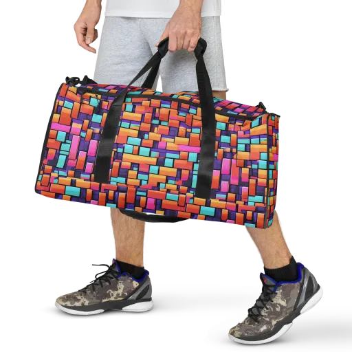 Neon Brickwork on a Duffle Bag