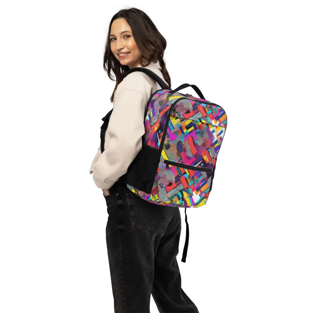 Chromatic Collision on Utility Backpack — Top print