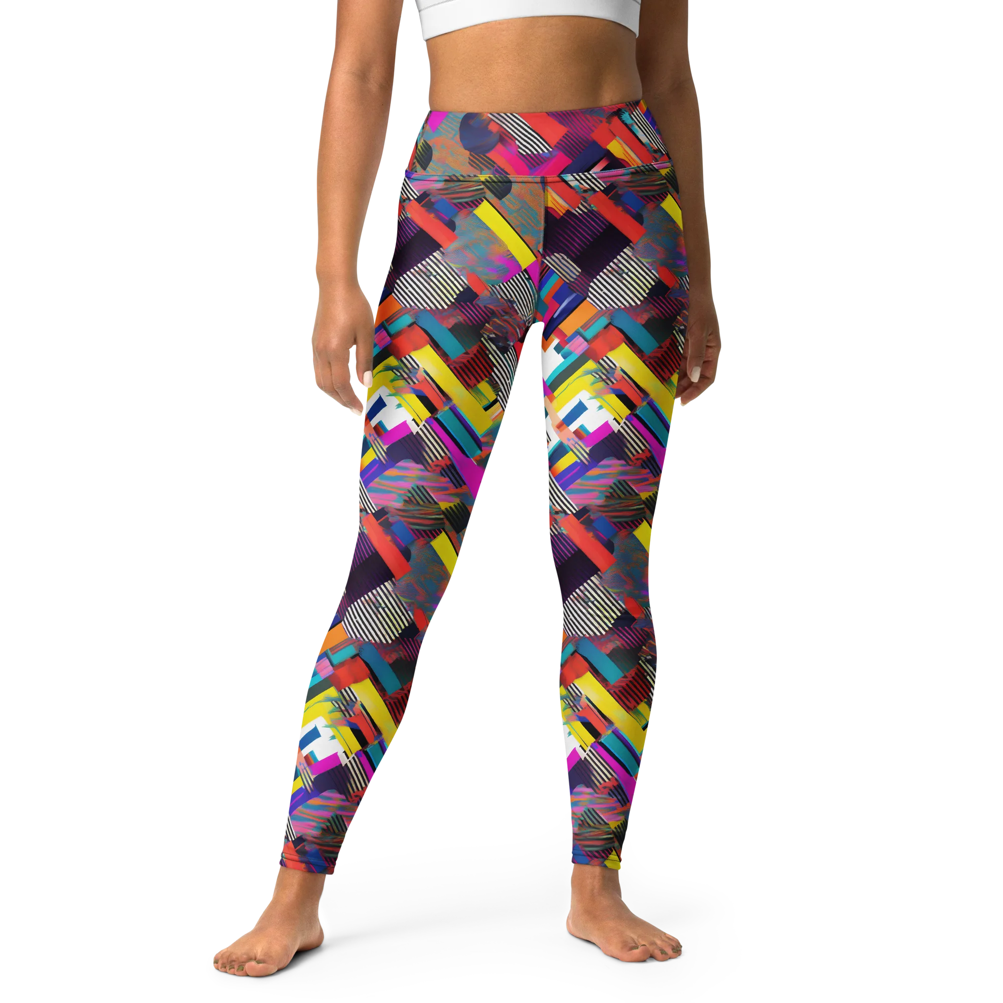 Chromatic Collision on Yoga Leggings — Print file
