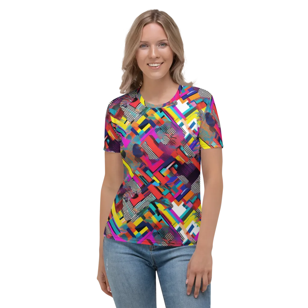 Chromatic Collision on Women's Crew Neck T-Shirt — Front