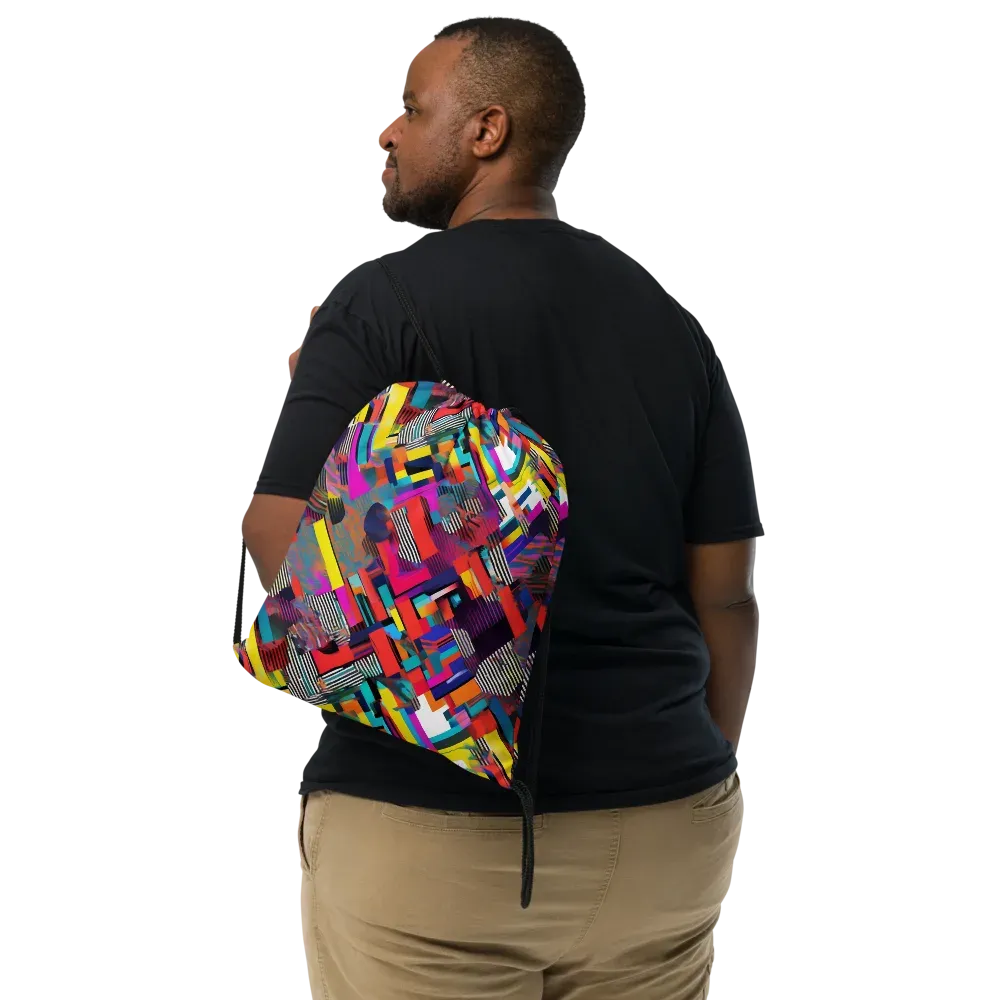 Chromatic Collision on Drawstring Bag — Print file