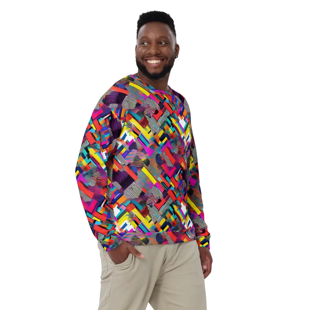 Chromatic Collision on Sweatshirt — Front print