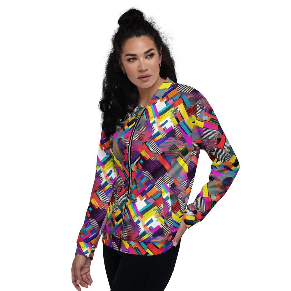 Chromatic Collision on Bomber Jacket — Back print
