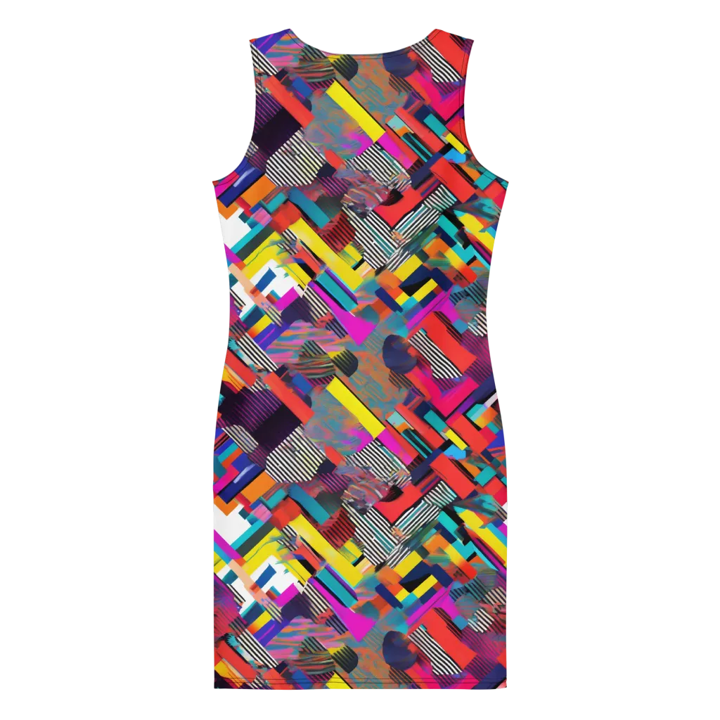 Chromatic Collision on Bodycon Dress — Print file