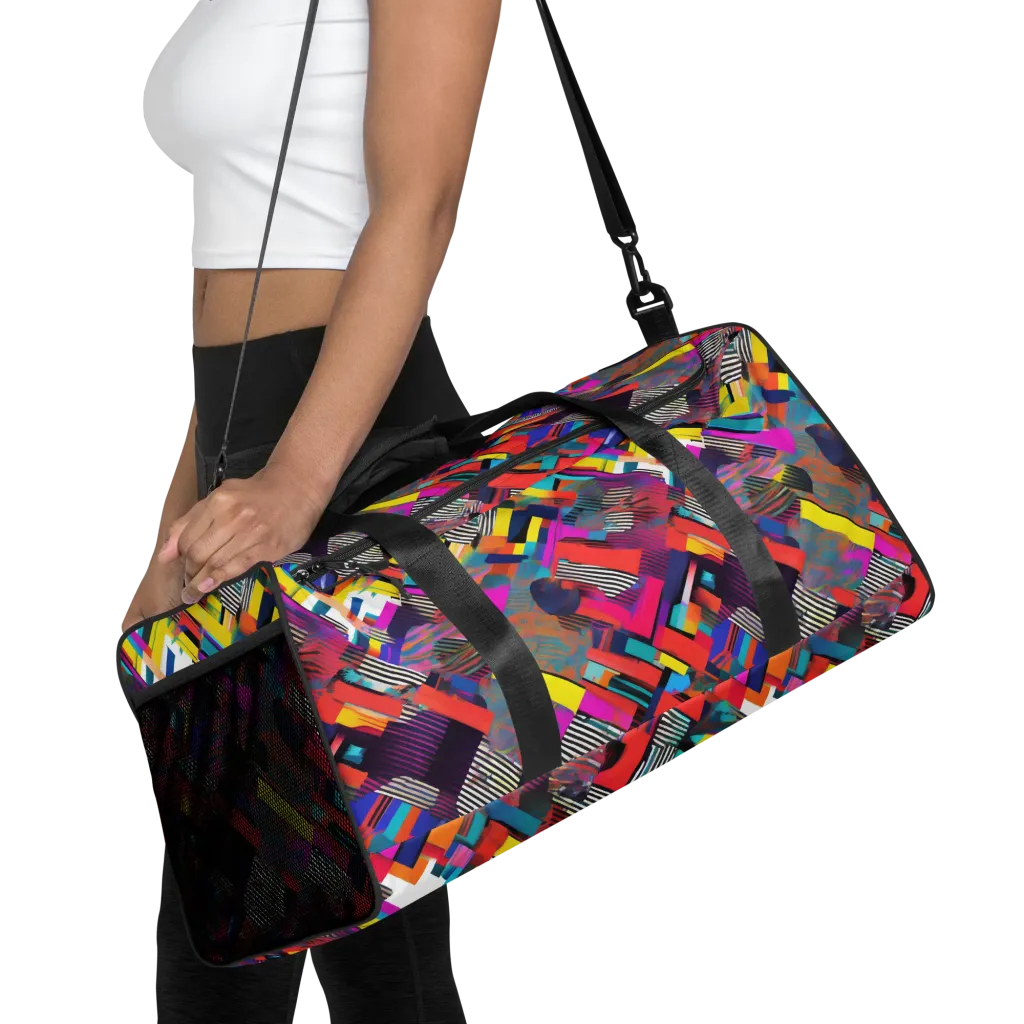Chromatic Collision on Duffle Bag — Front