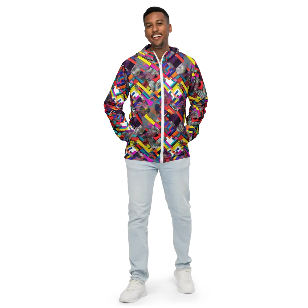 Chromatic Collision on Men's Windbreaker — Front