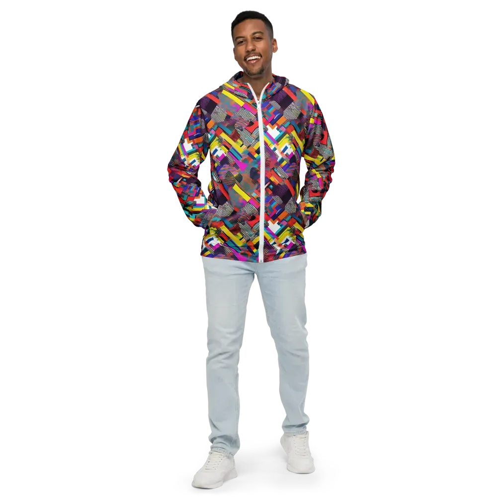 Chromatic Collision on Men's Windbreaker — Front