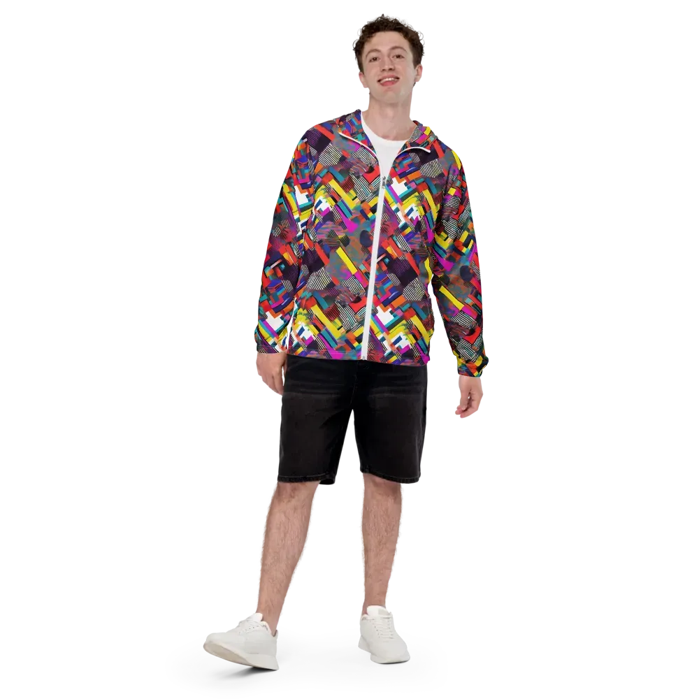 Chromatic Collision on Men's Windbreaker — Back print