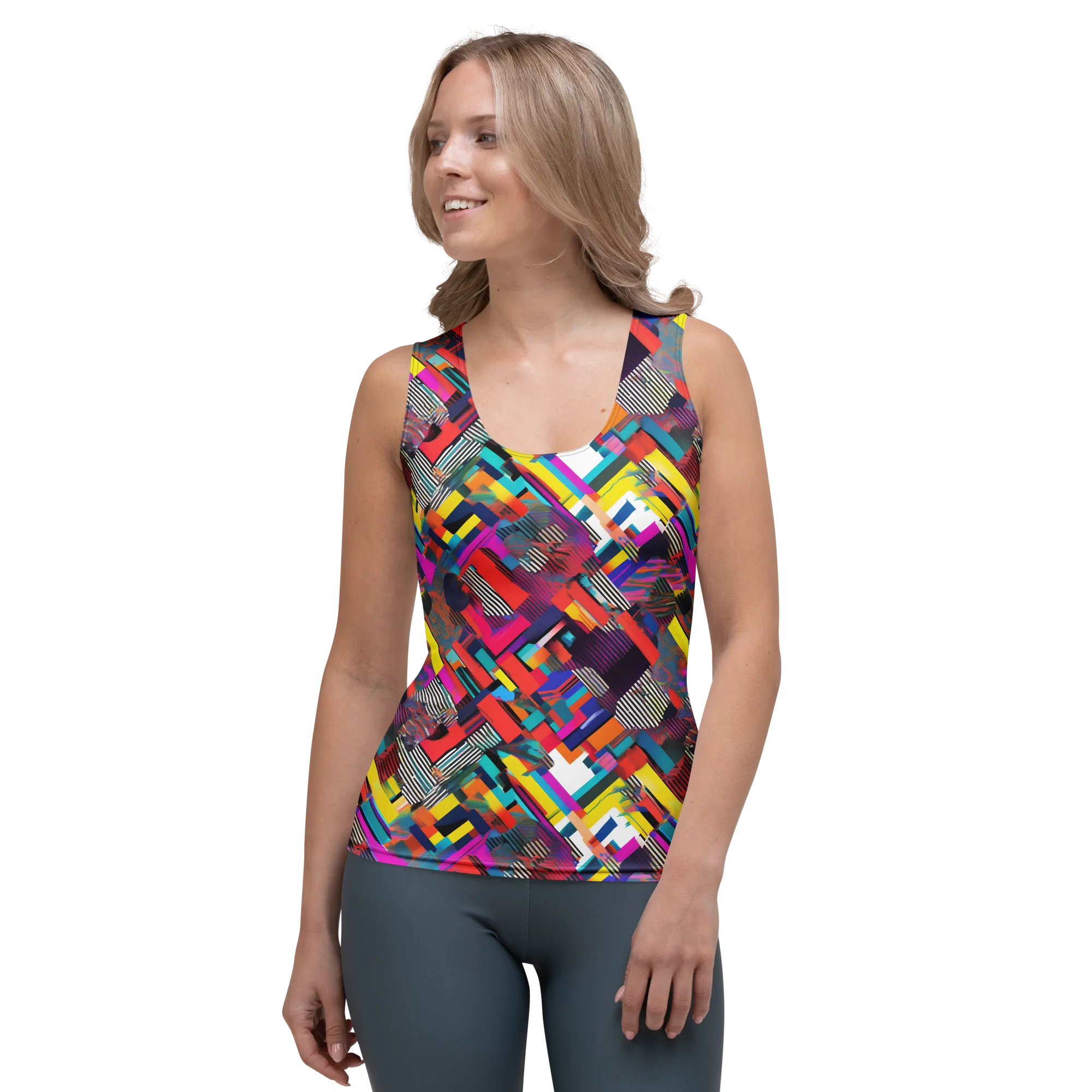 Chromatic Collision on Women's Tank Top — Front