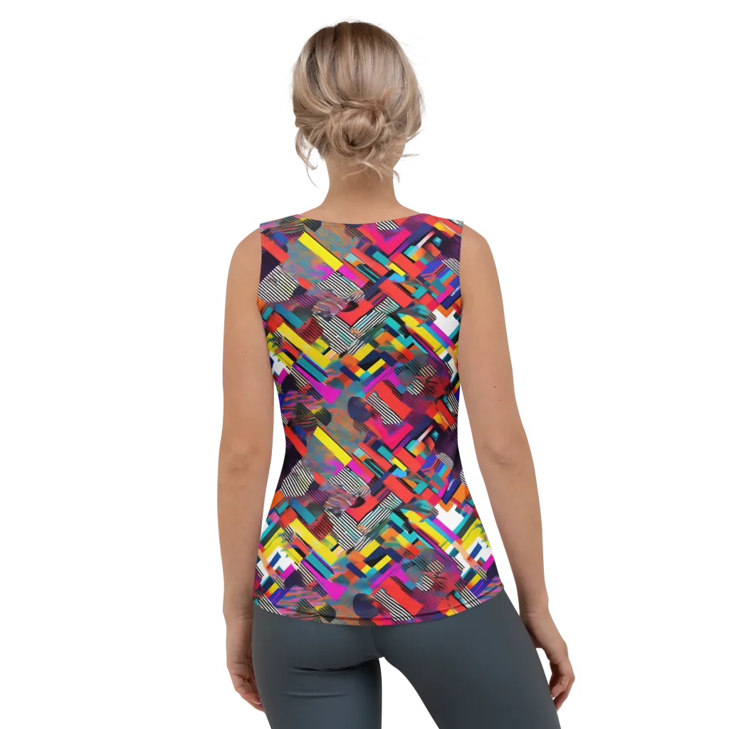 Chromatic Collision on Women's Tank Top — Back