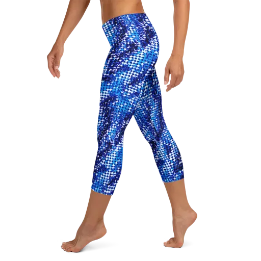 Azure Static on a Capri Leggings