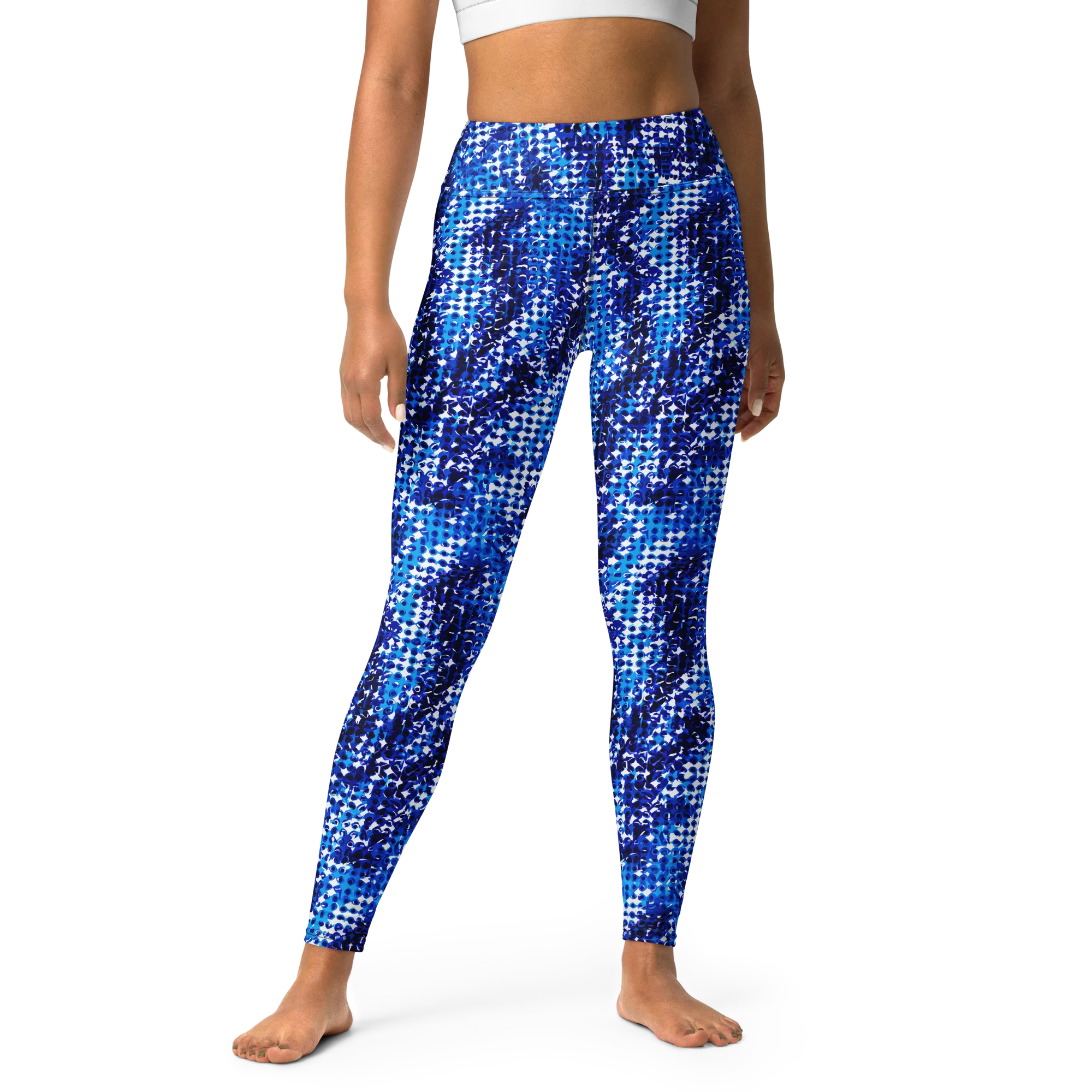Azure Static on Yoga Leggings — Print file