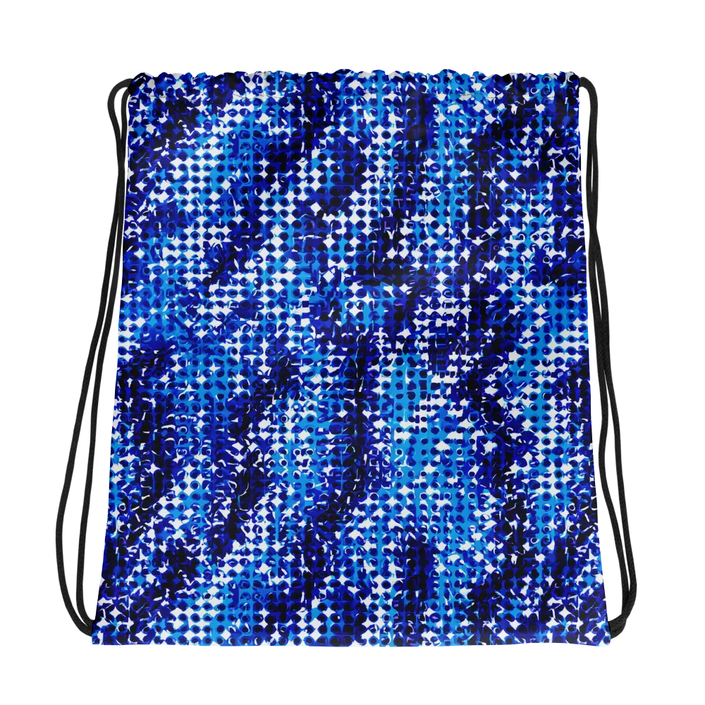 Azure Static on Drawstring Bag — Mockup