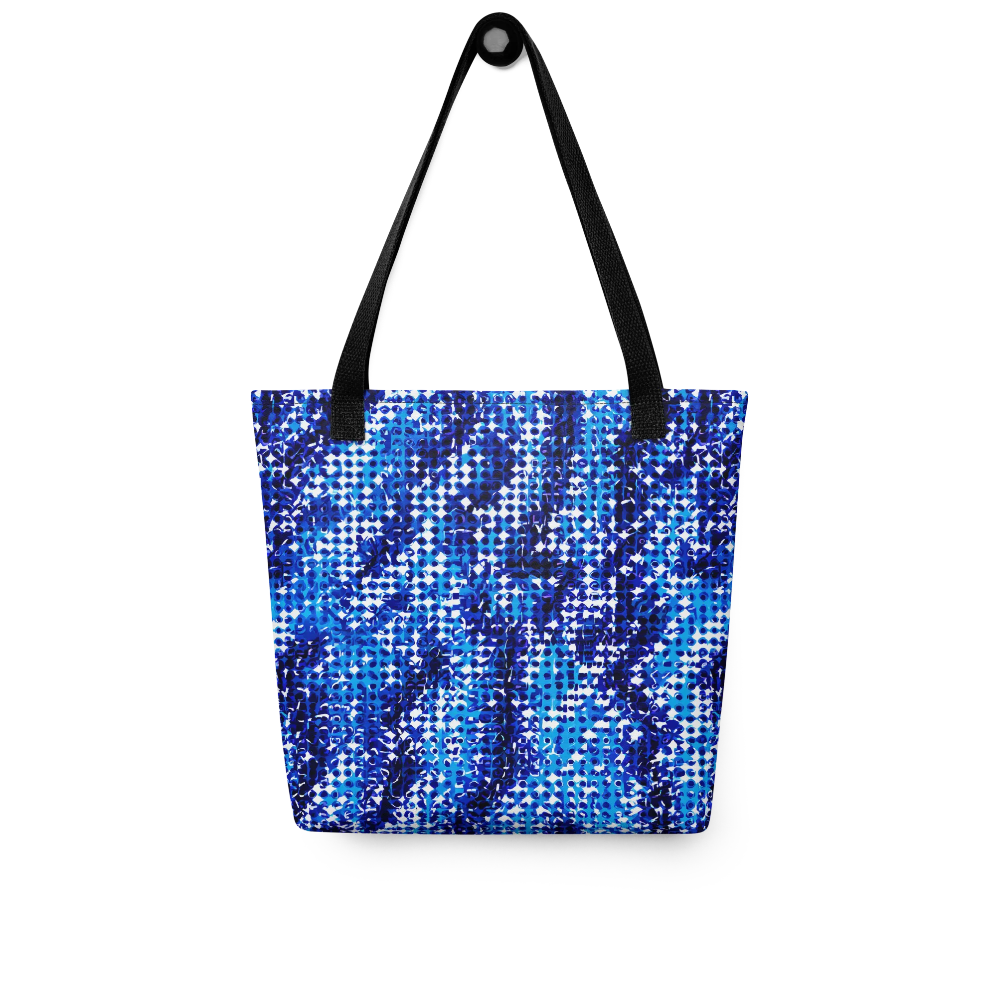Azure Static on Tote Bag — Front