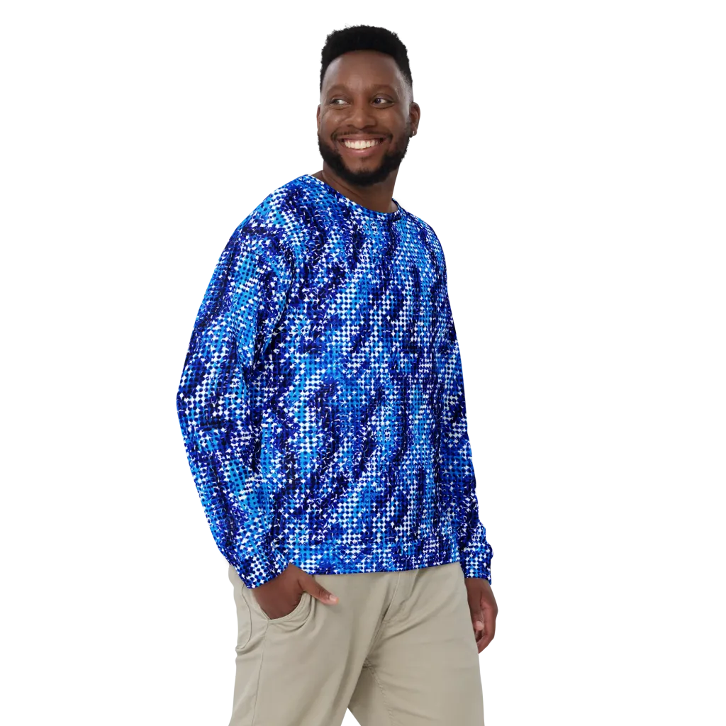 Azure Static on Sweatshirt — Front print