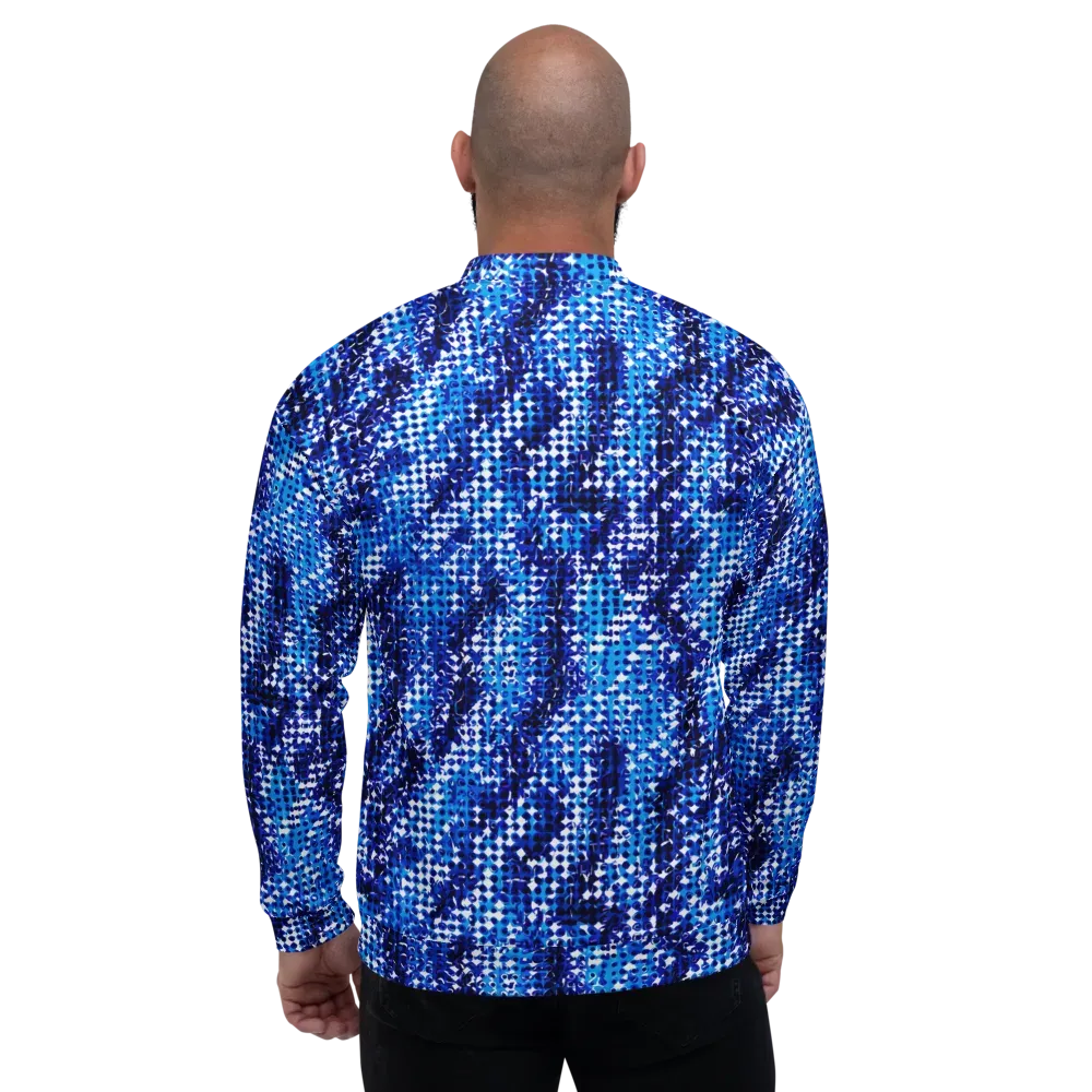 Azure Static on Bomber Jacket — Back