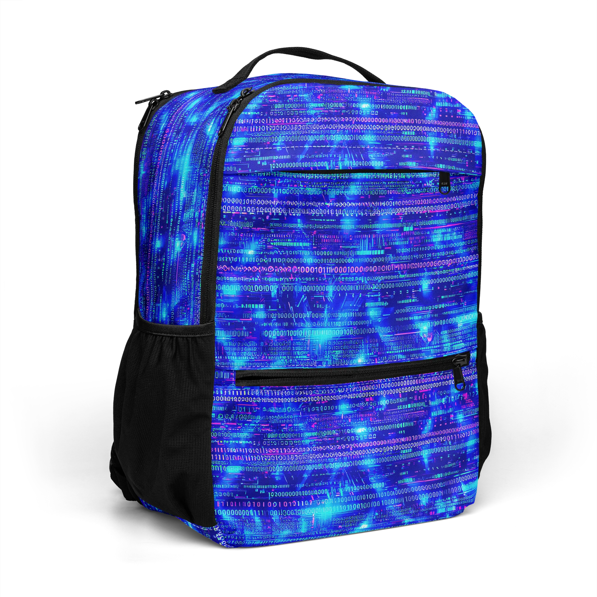 Neon Cipher on Utility Backpack — Top print