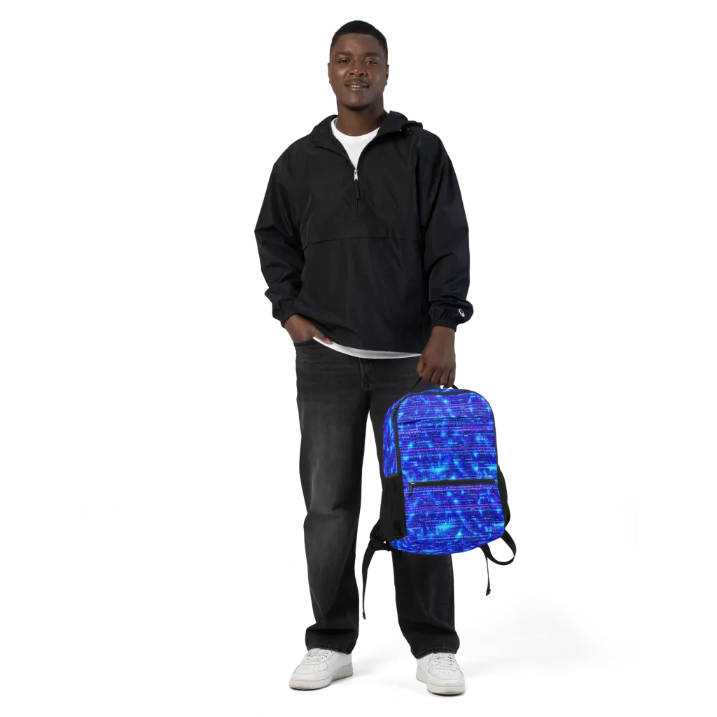 Neon Cipher on Utility Backpack — Front