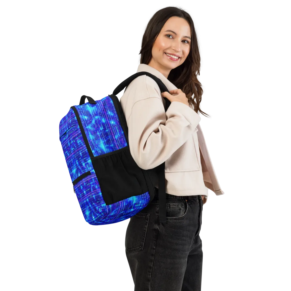 Neon Cipher on Utility Backpack — Right