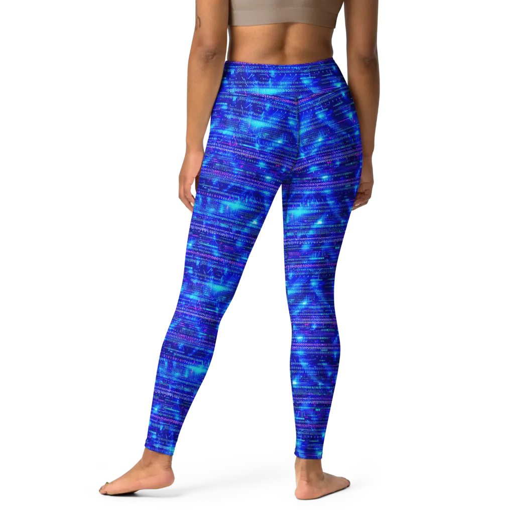 Neon Cipher on Yoga Leggings — Print file
