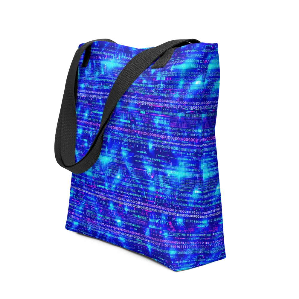 Neon Cipher on Tote Bag — Print file