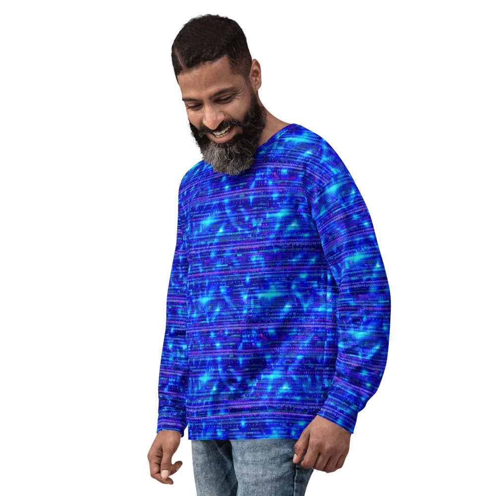 Neon Cipher on Sweatshirt — Back print