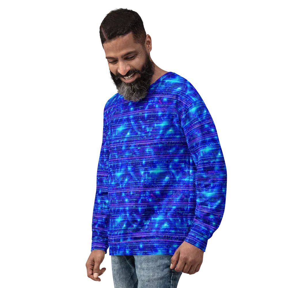 Neon Cipher on Sweatshirt — Back print