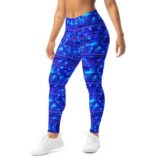 Neon Cipher on a Leggings