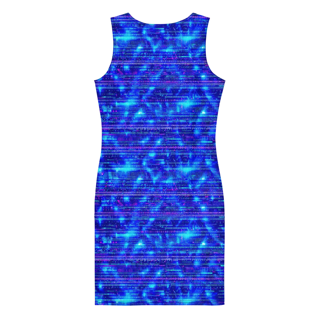 Neon Cipher on Bodycon Dress — Print file
