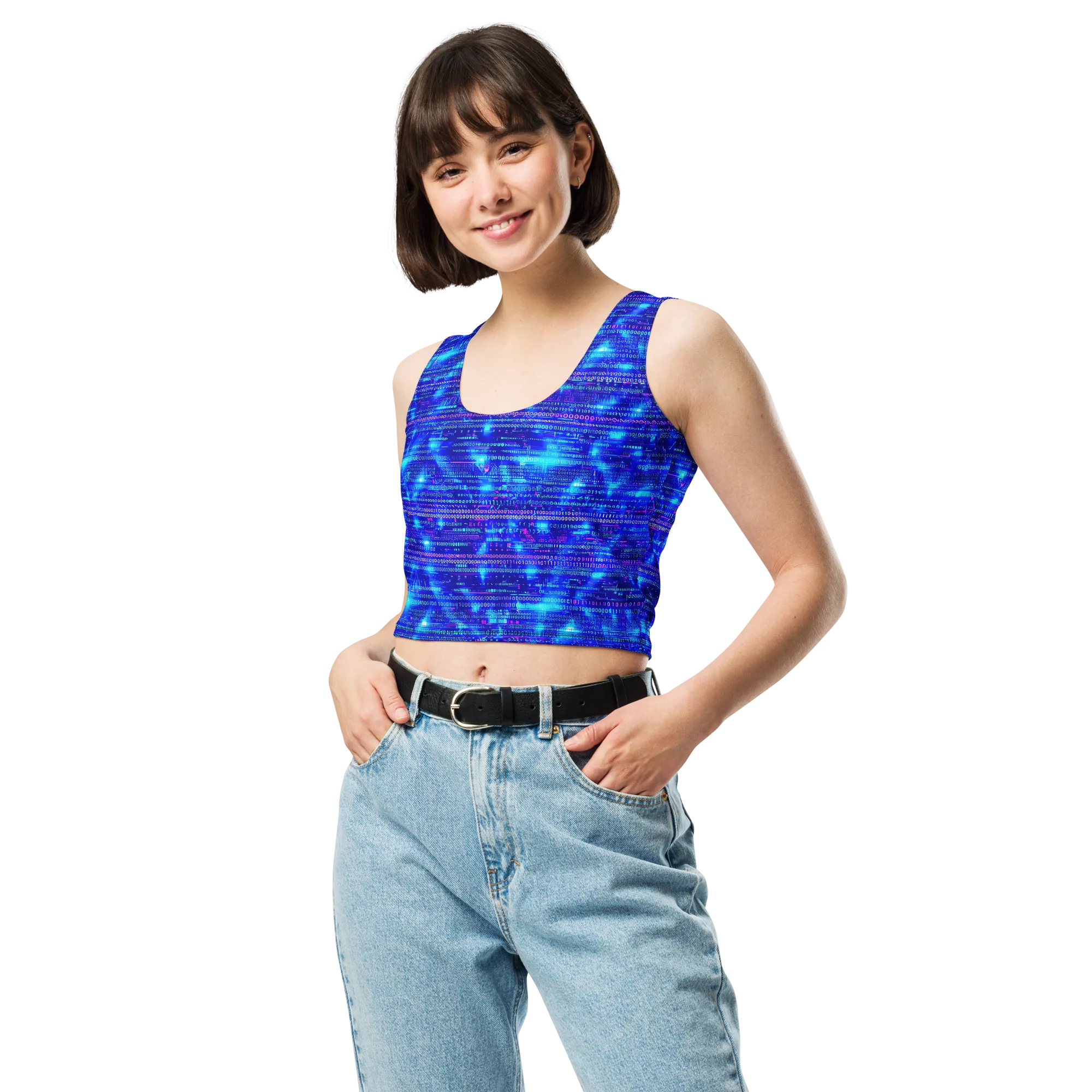 Neon Cipher on Crop Top — Print file
