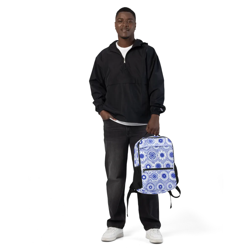 Indigo Circuit on Utility Backpack — Front