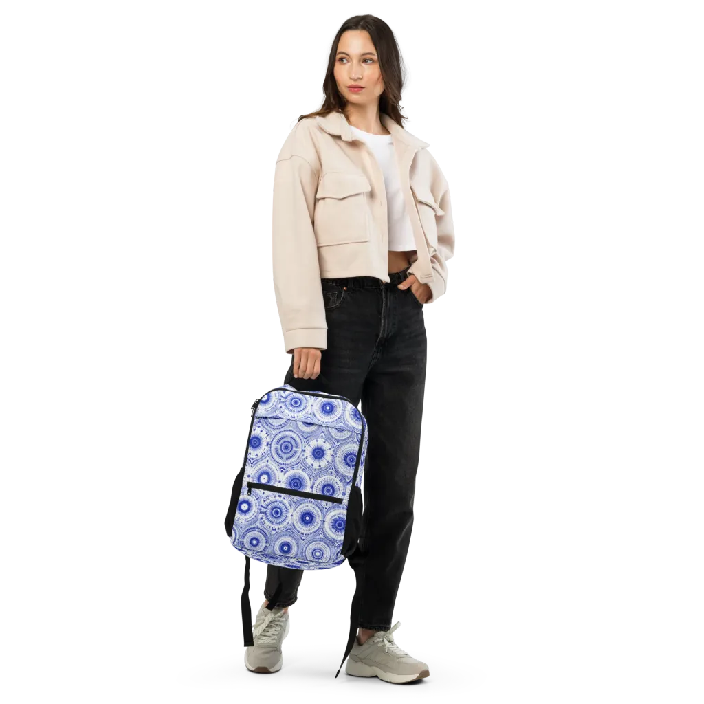Indigo Circuit on Utility Backpack — Top print